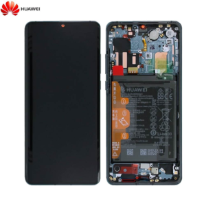 Original Complete Display Assembly Block with Frame and Battery Huawei P30 Pro 02353DGJ 02355MUQ Mystic Blue